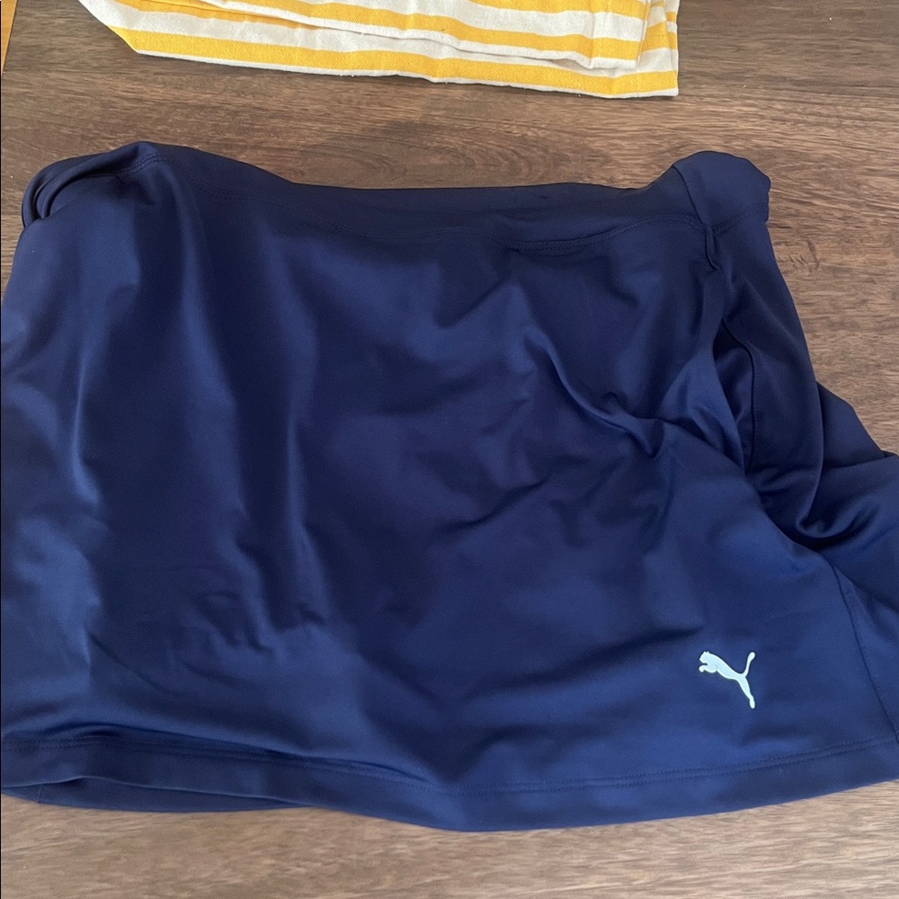 Puma Dark Blue Navy Sports Skort Medium